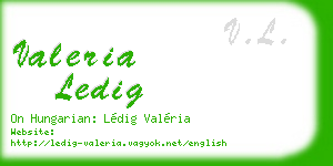 valeria ledig business card