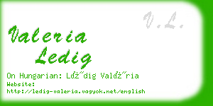 valeria ledig business card